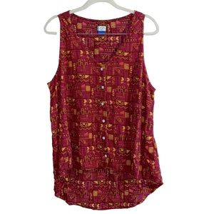 KAVU True Outdoor Wear sleeveless blouse size XL.